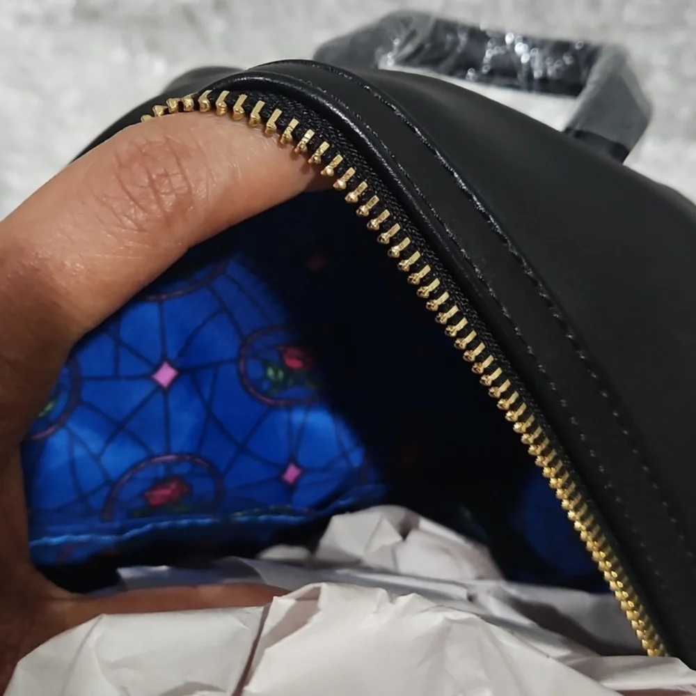 Loungefly Beauty And The Beast mini backpack and cardholder set